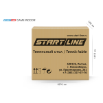 Теннисный стол с сеткой Start Line Game Indoor (синий, зелёный)